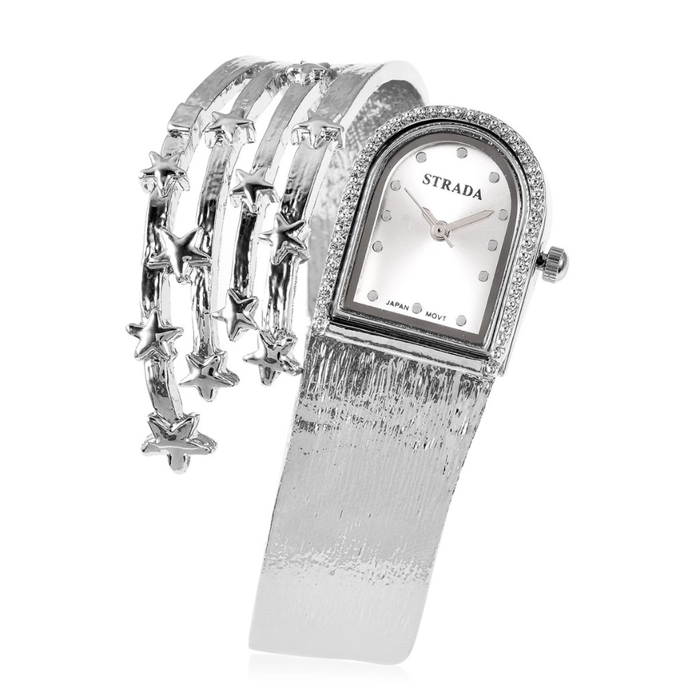 STUNNING!! Strada Shooting Star Bangle Watch